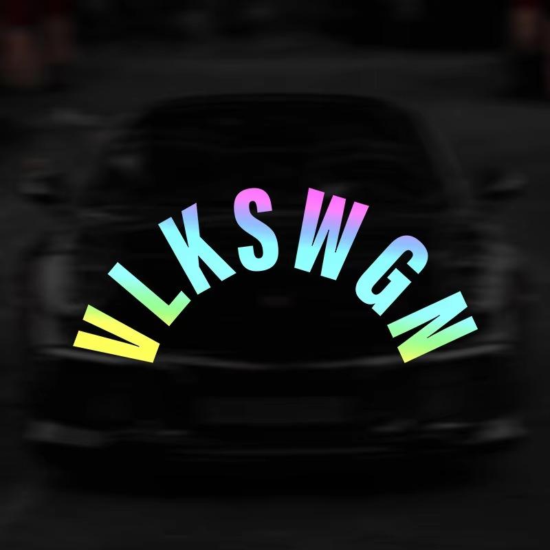 1 PZ VLKSWGN Adesivi per Auto Fai da Te Auto Tergicristallo Posteriore Finestrino Bagagliaio Lettere Decalcomanie in Vinile Impermeabili Rimodellazione RV Styling Auto Decorazione