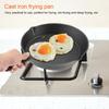 Cast Iron Frying Pan, Diameter 27 Cm, Cast Iron Frying Pan, Iron Frying Pan, Cast Iron Frying Pan, Grill Pan for Stove, Oven, Grill, Induction Cooker,