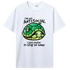 Funny Green Turtle Save The Ocean T Shirts Graphic Streetwear Short Sleeve Birthday Gifts Summer Style T-shirt Men Clothing