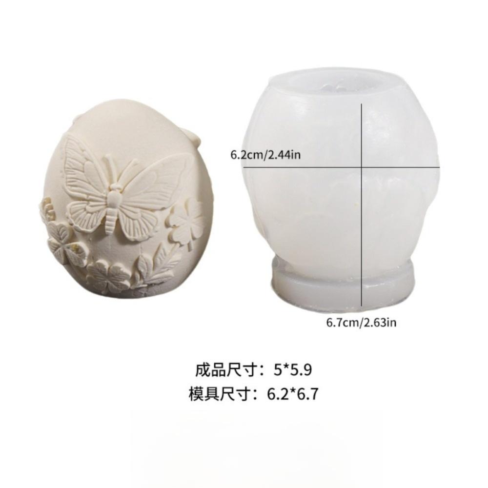 Embossed Easter Egg Mold Egg Shaped Silicone Mold DIY Plaster Mold  Easter