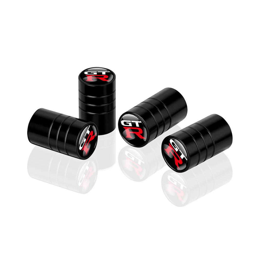 4pc Metal Car Wheel Tire Valve Stem Caps Covers Car Accessories For Nissan Nismo Xtrail 1 Qashqai Skyline Rogue Leaf Note Sentra
