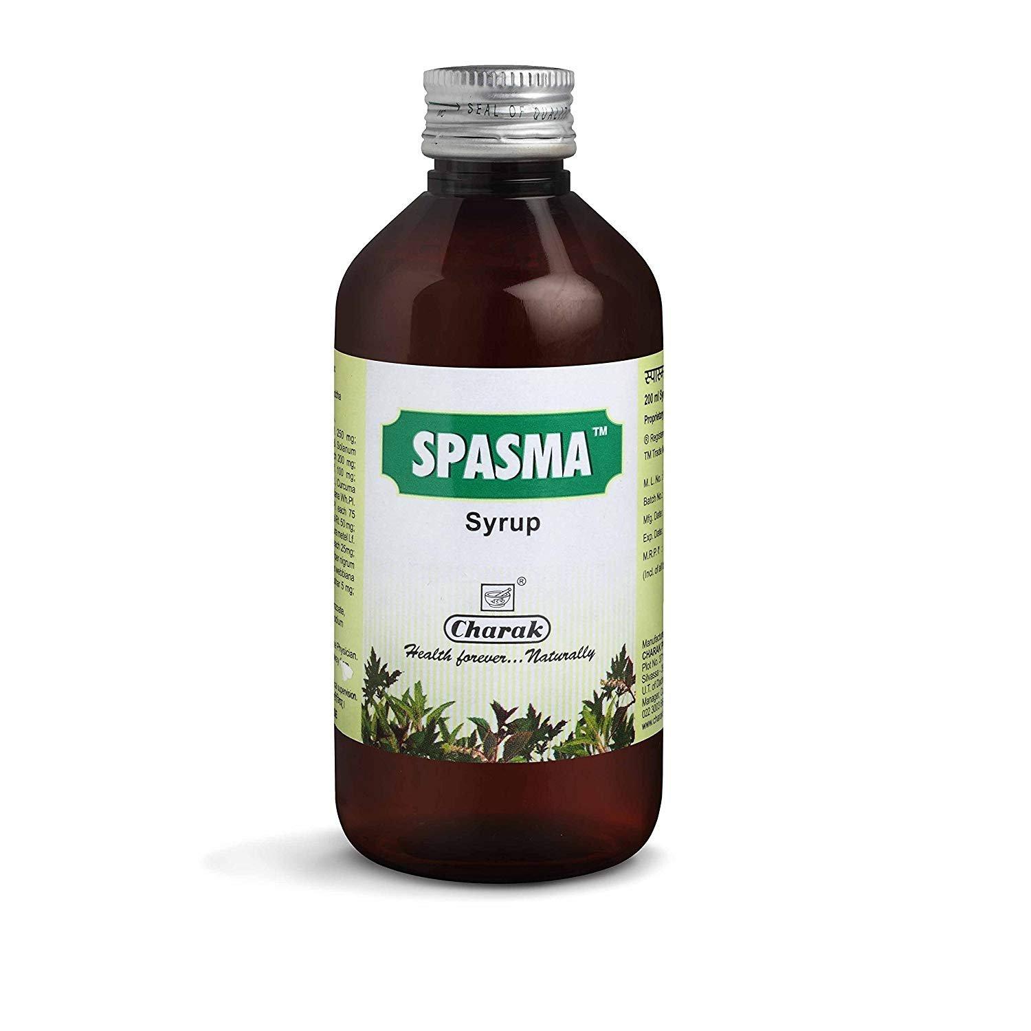 

Charak Pharma Spasma Syrup Herbal Respiratory Support Liquid For Everyday Wellness 200 Ml Pack Of 2 Convenient Herbal Formula