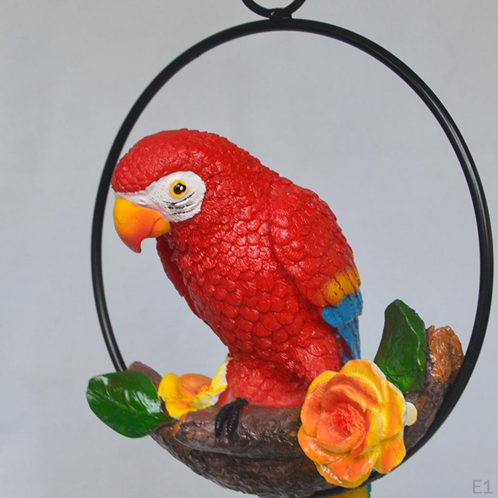 Parrot Figurine for Outdoor Garden Display