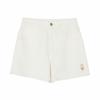New MLB New York Yankees Denim Shorts Women's Ecru 3FDPH0143-50CRS