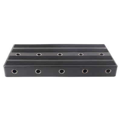 Rockhouse Guitar Pedal Board High-hardness PE Pedal Board with Compartment 11 Hole Storage Power