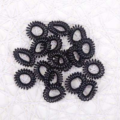 10Pcs/set Small Telephone Line Hair Ropes Girls Elastic Hair Bands Kid Ponytail Holder Ties Gum Hair Accessori Gifts 3-5cm Black