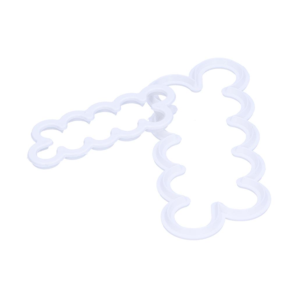 3Pcs Rose Flower Cutter Maker DIY Fondant Cake Decorating Mold Baking Accessories