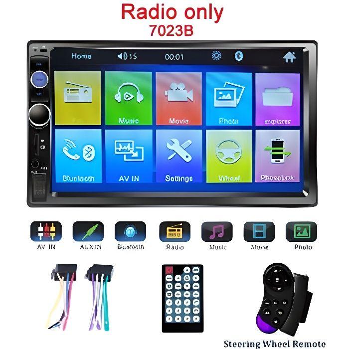 Podofo Universal 2 Din Car Multimedia Player Autoradio 2din Autoradio 7" Touchscreen Video MP5 - Type 7023B Radio Only