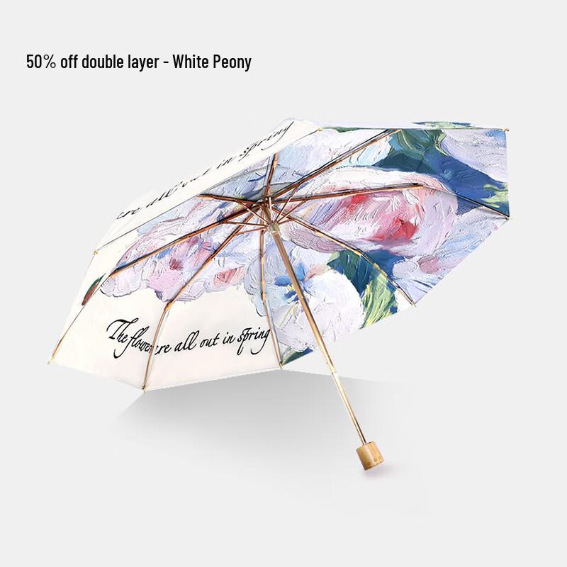 PALONY Compact Folding Sun Protection Umbrella
