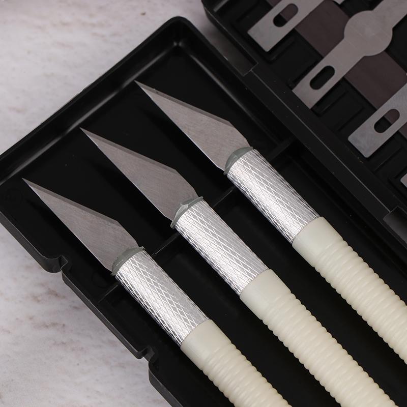 13Pcs Metal Art Knife Aluminum Alloy Carving Knife Tool Set - Perfect For Paper-Cut, Handcraft & Model Making