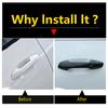 LHD ! Outside Door Handle Bowl Frame Cover Trim For Kia Cerato Forte K3  - 2024 Carbon Fiber / Chrome Exterior Accessories