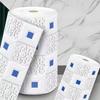 1/2/3/5/10m 3D Ceiling Pannel Wall Stickers Self Adhesive Foam Home Decoration DIY PVC Wallpaper Living Room Kids Bedroom