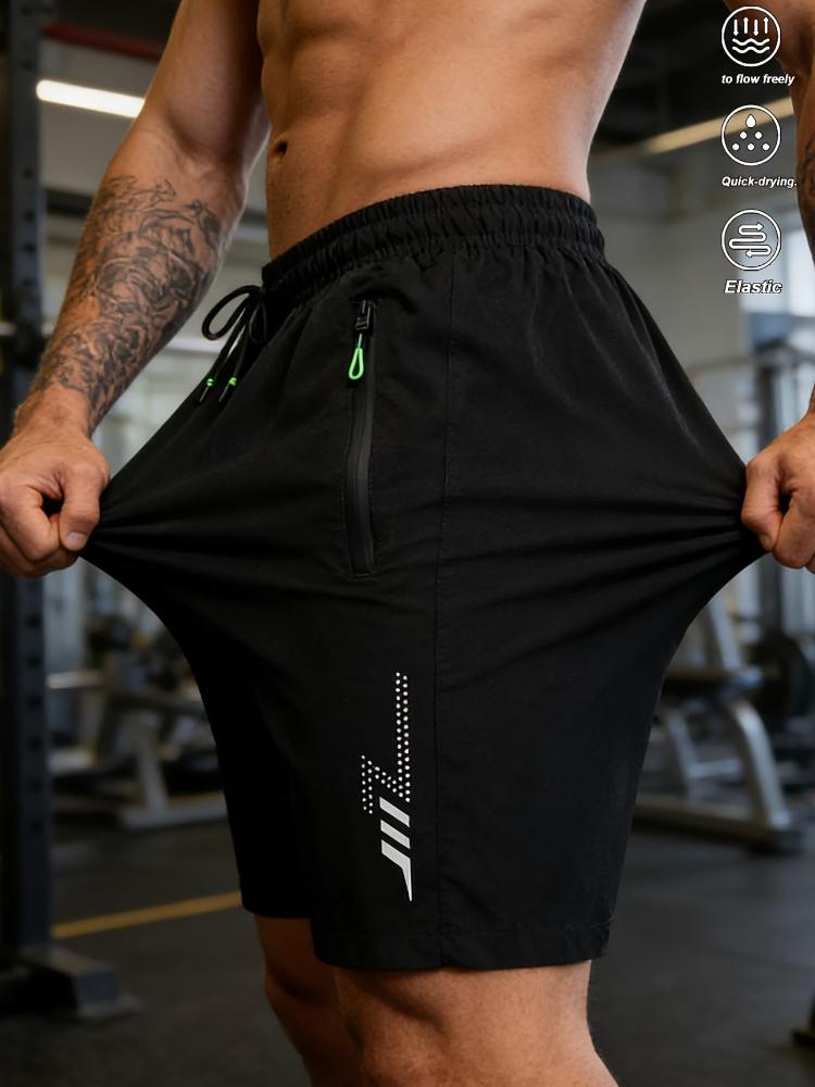 Men'S Fashion Casual Shorts | Lightweight Non-Stretch, Asymmetrical Hem, Drawstring Closure, Side Zipper Pockets for Summer