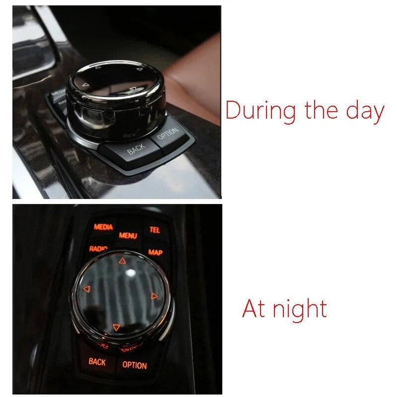 Kryt knoflíku multimediálního tlačítka do auta pro BMW X1 X4 X5 X6 1 2 3 5 Řada F10 F18 F20 F21 F30 F35 F32 F33 F22 F23 F15 F85 F16 F48 F46