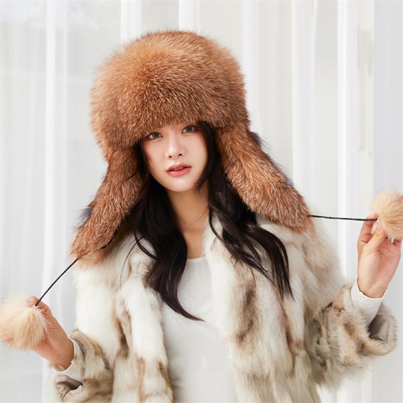 Шапки из 100% натурального лисьего меха — фото 5