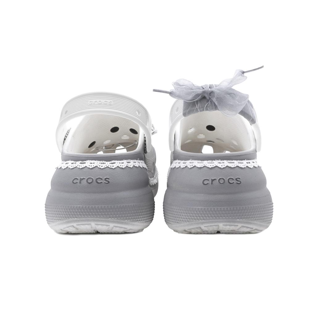 Crocs Crush Clog Clogs Unisex Gray White 207521-100(Team147-)