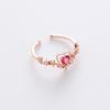 A variety of micro-set crystal zircon ring sweet and elegant ring popular jewelry