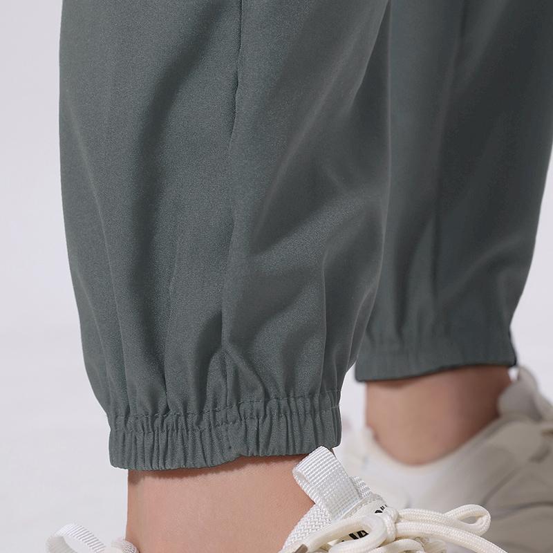 Pantaloni Sportivi Casual Sottili da Donna Asciugatura Rapida Rete Traspirante Neri Joker 9 Pantaloni per Adolescenti Corsa Pantaloni Harem