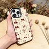 Cute cherry Phone Case For iPhone 17,16,15,14,13,12,11 Plus,Pro Max,XS,Colorful Silver Black Cover