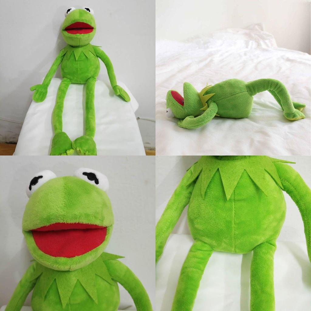 Entzückende 18-Zoll Kermit Muppet Frosch Plüschtierpuppe für weichen, kuscheligen Spaß