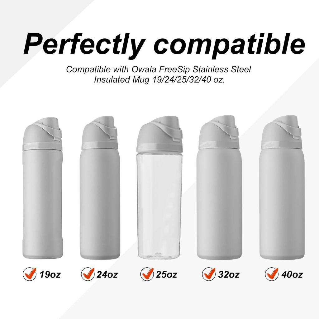 Silicone Straw Plug Replacement, Leak-Proof Bottle Sealing Stopper for Sports Water Bottles, Universal Accessory