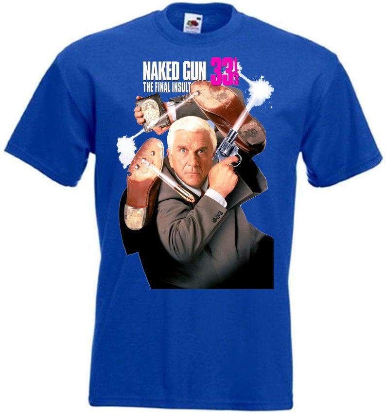 THE NAKED GUN 3 Movie Poster T-shirt Blue all sizes XL