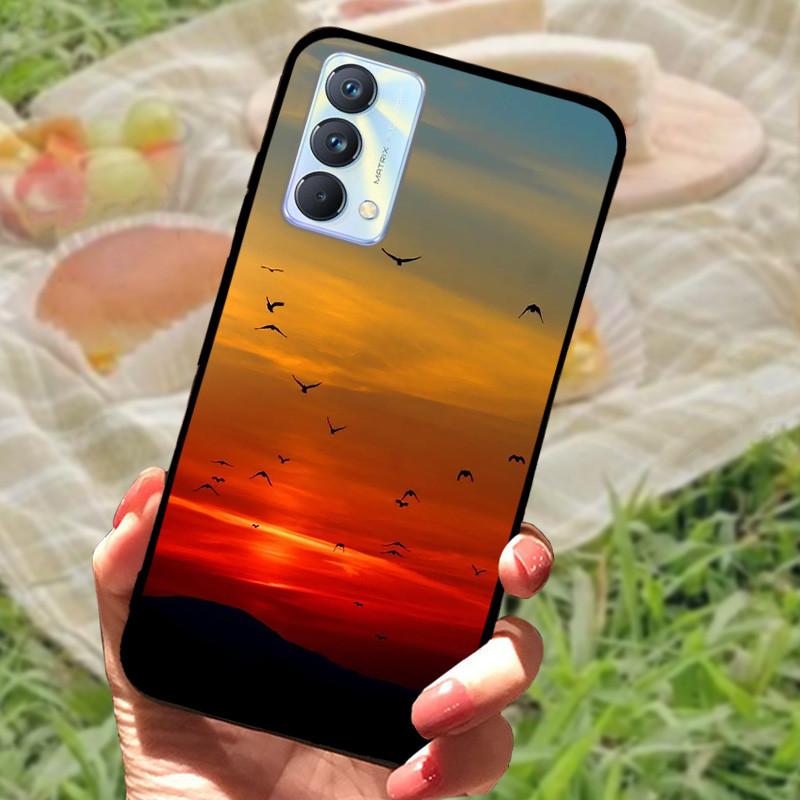 Für Realme GT Master Edition Hülle Marmor bemaltes Cover Weiches Silikon Stoßfeste Handyhülle Für Realme GT Master Hülle Bumper