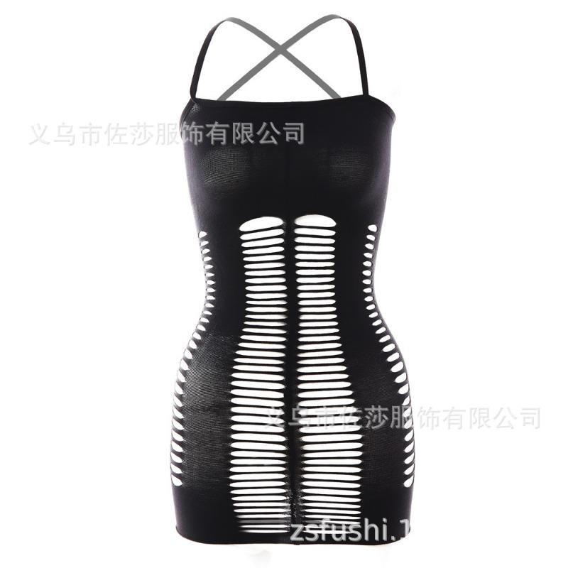 Sexy Underwear, Shoulder Straps, Princess Hip-wrapped Mesh Skirt, Hollowed-out Sexy Mesh
