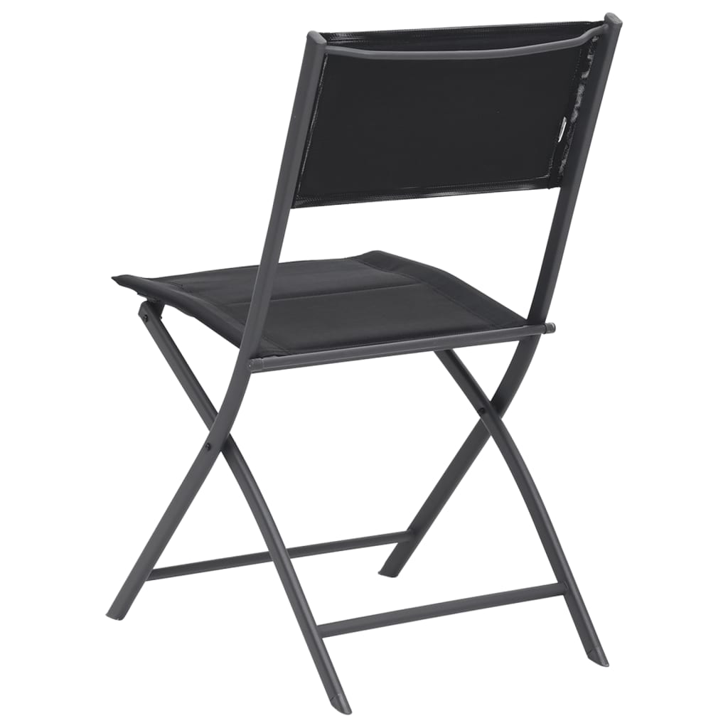 Buy Folding Garden Chairs 4 pcs. Steel and Textilene at affordable
