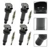 Artudatech 4X Ignition Coil +Spark Plug UF636 For Kia Rio Soul Hyundai Accent Veloster