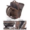 Zutong Men's Genuine Leather Business Laptop Backpack
