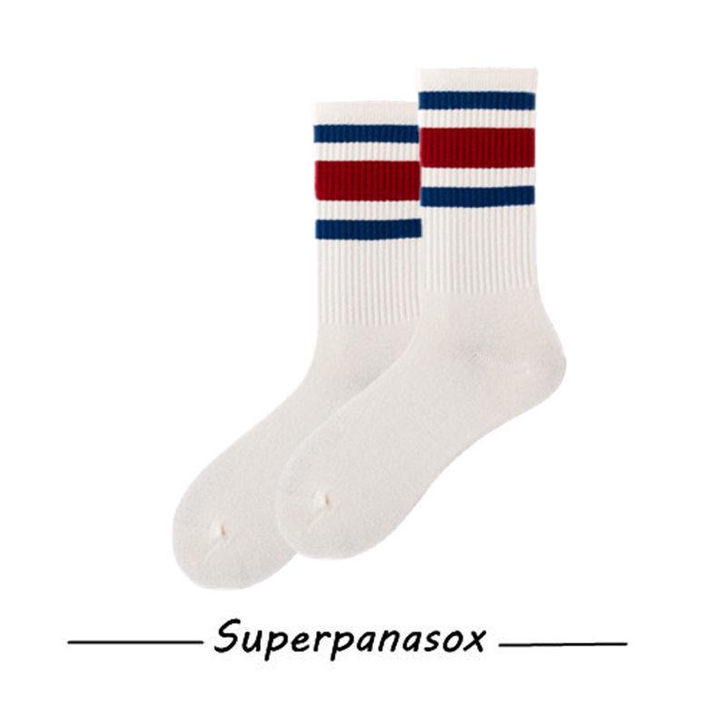 

Cityboy Носки до середины икры в полоску West Coast для мужчин и женщин - Модные хлопковые носки в стиле рабочей одежды One Size (Seamless Design)