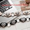 Metal Heart Rivet Belts Hollow Out Round Western Style Cowboy Belts Wide PU Leather Ethnic Style Waistband Jeans Decorative