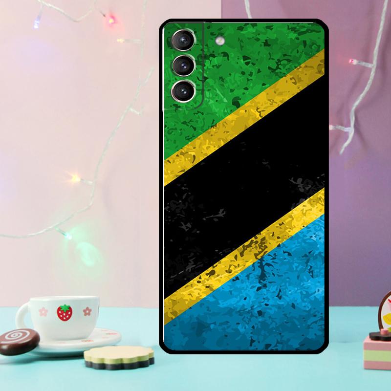 Tanzania National Flag Phone Case For Samsung Galaxy S25 Ultra S20 S21 S22 S23 S24 Plus S9 S10 S24 FE S25 FE Cover