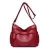 Middle-Aged Bag Women's Soft Leather Shoulder Bag Large Capacity Mother Bag Crossbody Handbag