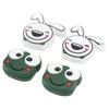 4 PCS Tennis Racket Vibration Dampener Cartoon Animal Shape Tennis Shock Absorber Frog 2.2cm 0.9in Rabbit 2.8cm 1.1in