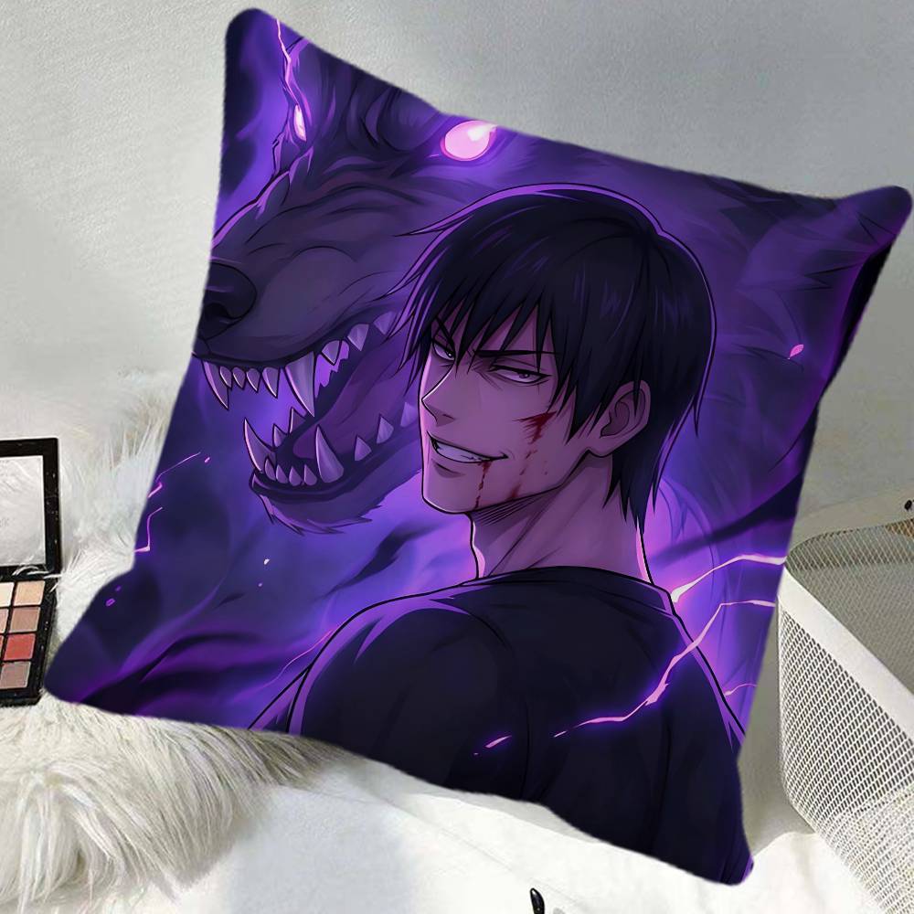 Anime KKaisen Pillow Case Square Pillow Bedroom Sofa Leisure Comfort Cushion Car Home Decoration