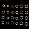100Pcs 6mm/8mm/10mm Metal Grommets Kits Eyelet Punch Set Metal Eyelets and Grommet Sets for Leathers/Fabric/Belt/Shoes