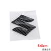 Kohlefaser 2 Stück/3 Stück ABS Auto Logo Front Heck Plakette Aufkleber für SUZUKI Swift Ersetztes Lenkrad Mittel Emblem Kofferraum Aufkleber