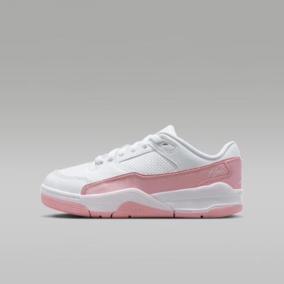 Jordan Flight Court White Medium Soft Pink (GS) 38.5