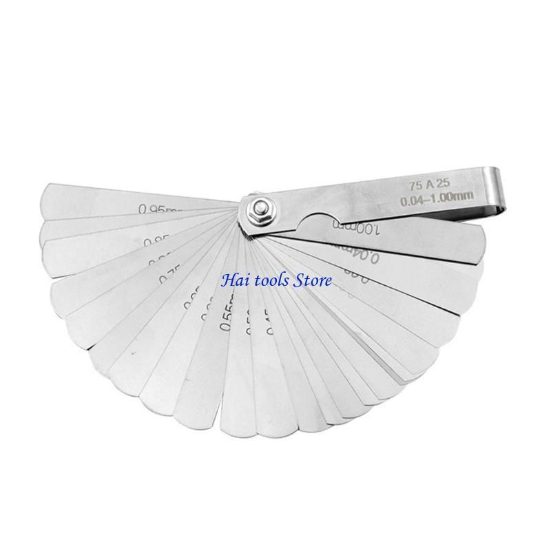 X37E Feelers Gauges 0.01-1mm/0.05-0.50mm/0.05-1.00mm/0.02-1.00mm Stainless Steel Feelers Gauges Set for Measuring Gaps Width