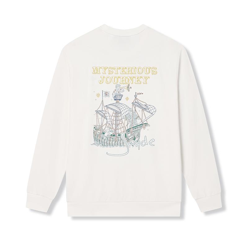 

New FILA Sweatshirt Men s Cloud White F11M438203FWT 180/100A/XL