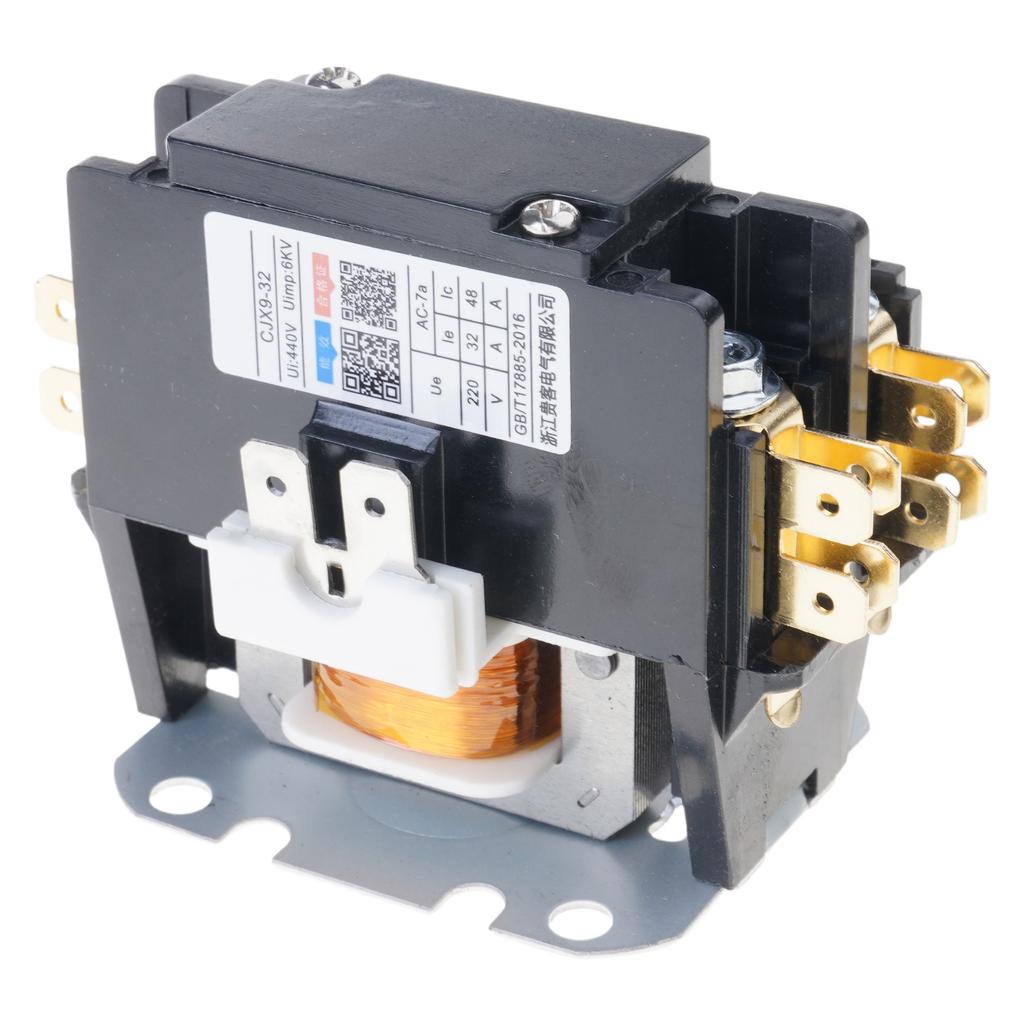 Portable Contactor 220V Coils Accessory for Air Conditioners Heat Pumps and Refrigeration Systems 130A Poles 30A
