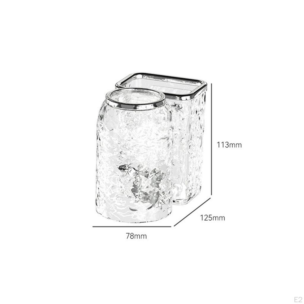 Toothbrush Holder for Bathrooms Rack with Cup Set Nordic Space Saving Multifunction