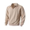 Young Men Fashion Sweater With Knit And Mock Collar For Casual Autumn Wear
