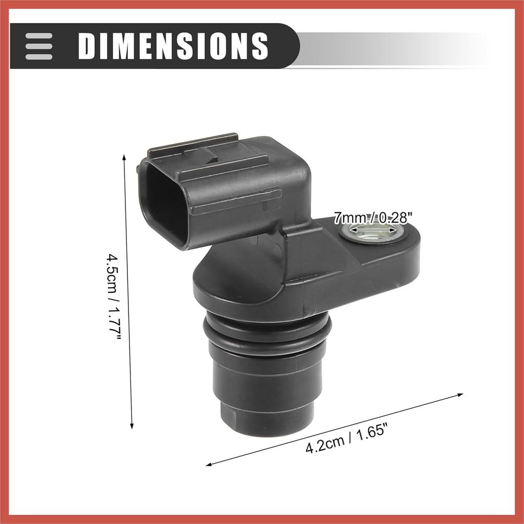 ACROPIX Camshaft Position Sensor, for Honda Accord 2008-2012, ABS, No.37510-R40-A01, Black, 2 Pcs Car Parts