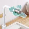 Children Hand Washer Faucet Extender Cartoon Crab Shape Extension Spout Accessory Green