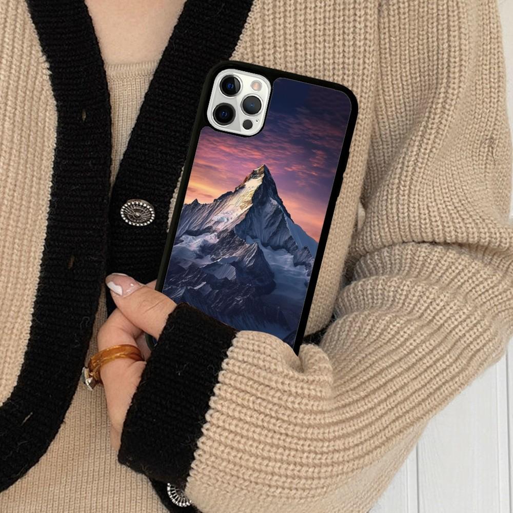 

Snow Mountain Phone Case Silicone PC+TPU For For iPhone 11 12 13 14 15 16 Plus Pro Max Cover iphone 16 Pro