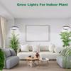 Grow Lights Indoor Plants LED Ring Grow Lights Height Adjustable USB Telescopic Tube Ground Inserted Flower Potted Seedling Lamp