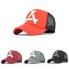 2021 New Cross-border Cotton Mesh Cap Embroidered Cartoon Triangular Sign Cap